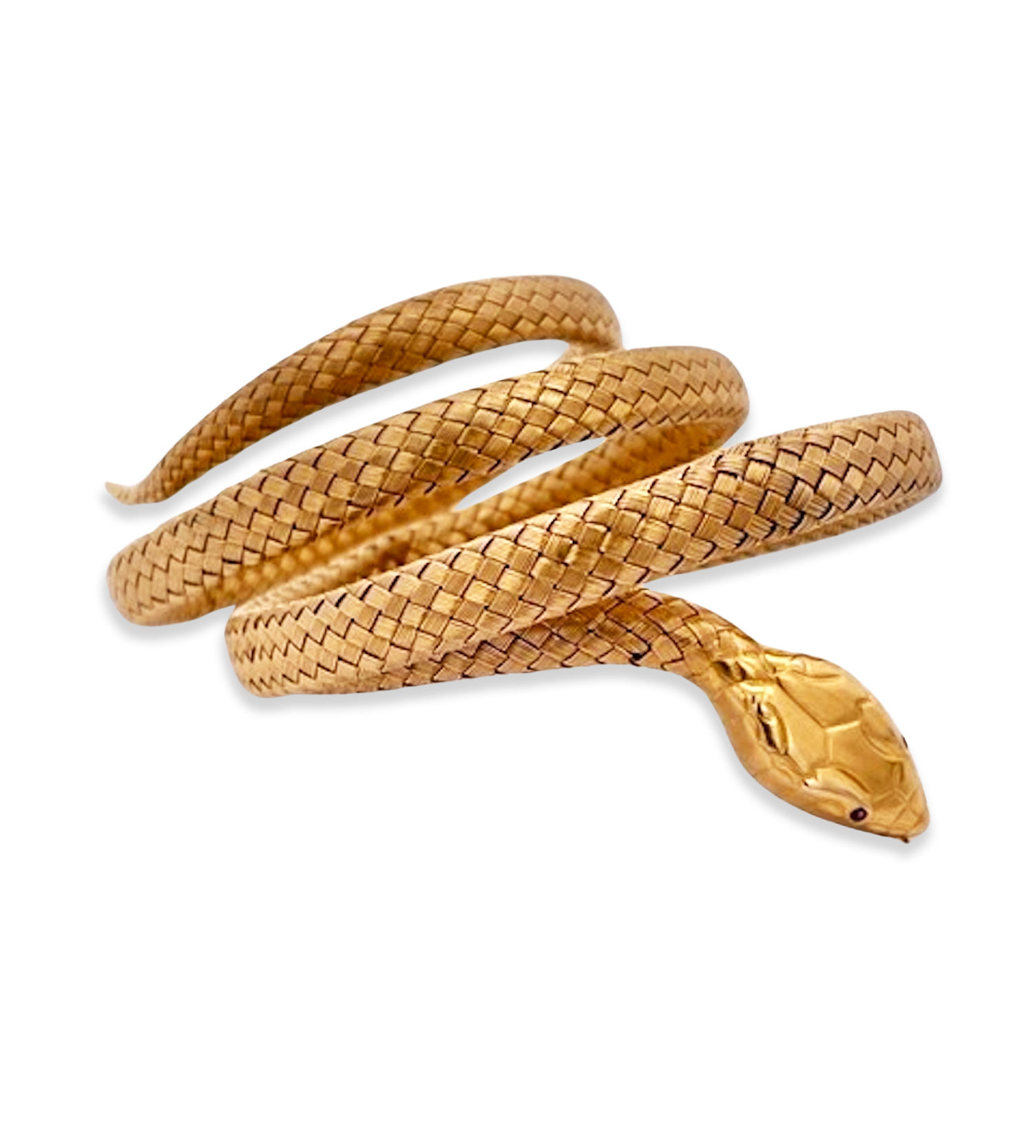 14K wraparound snake bracelet
