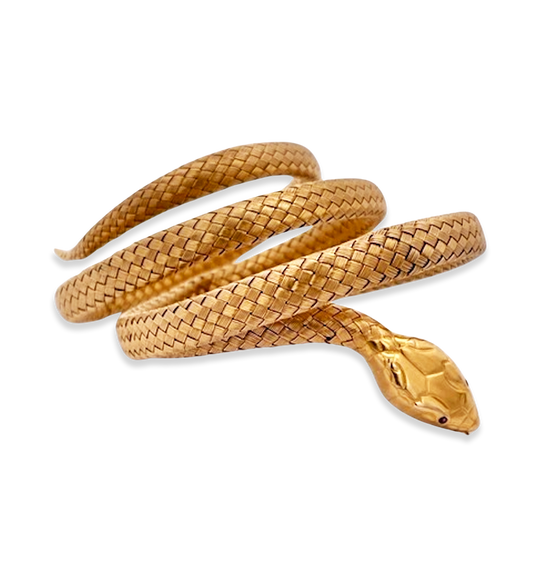 14K wraparound snake bracelet