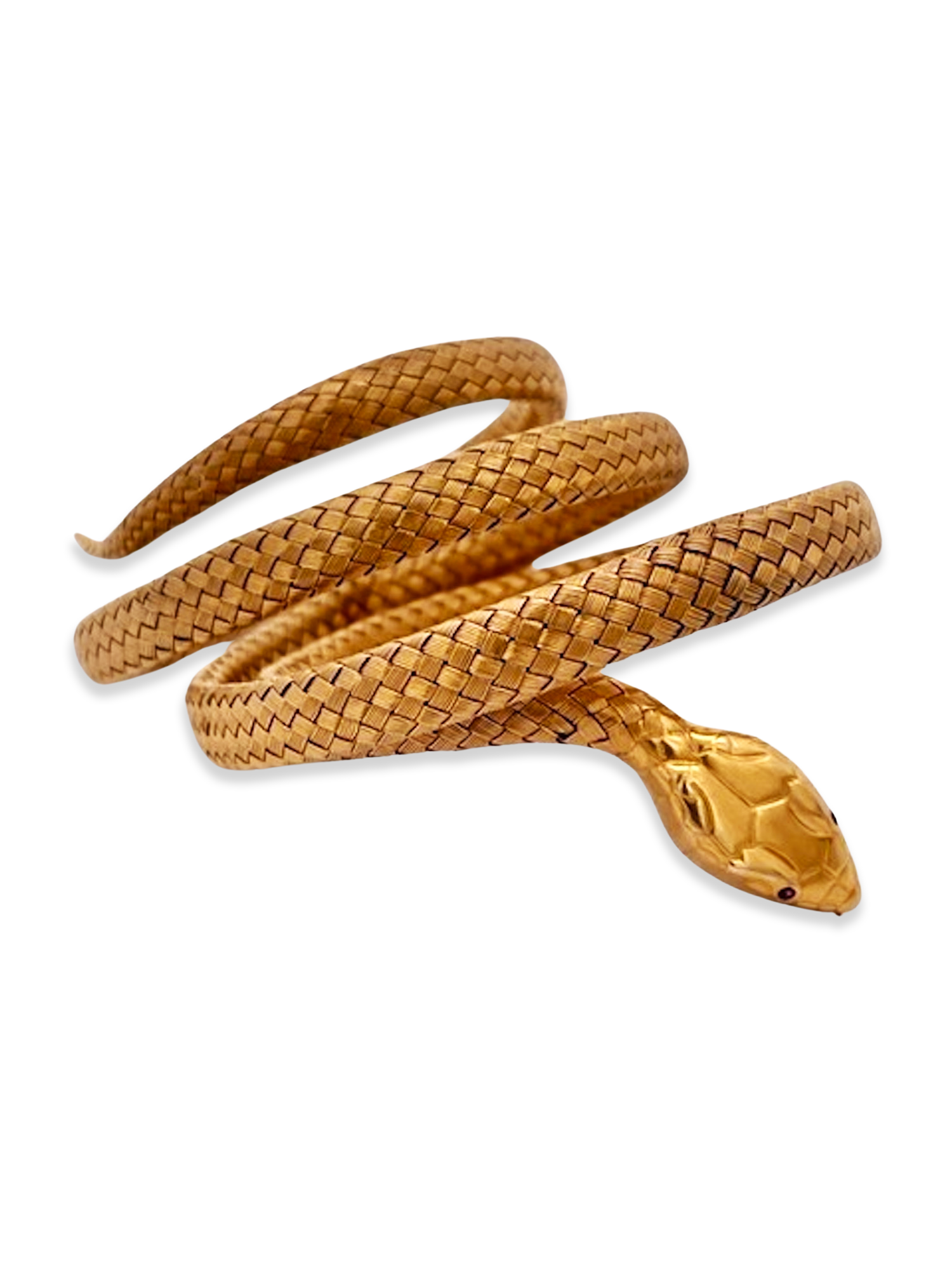 Vintage 14K snake bracelet