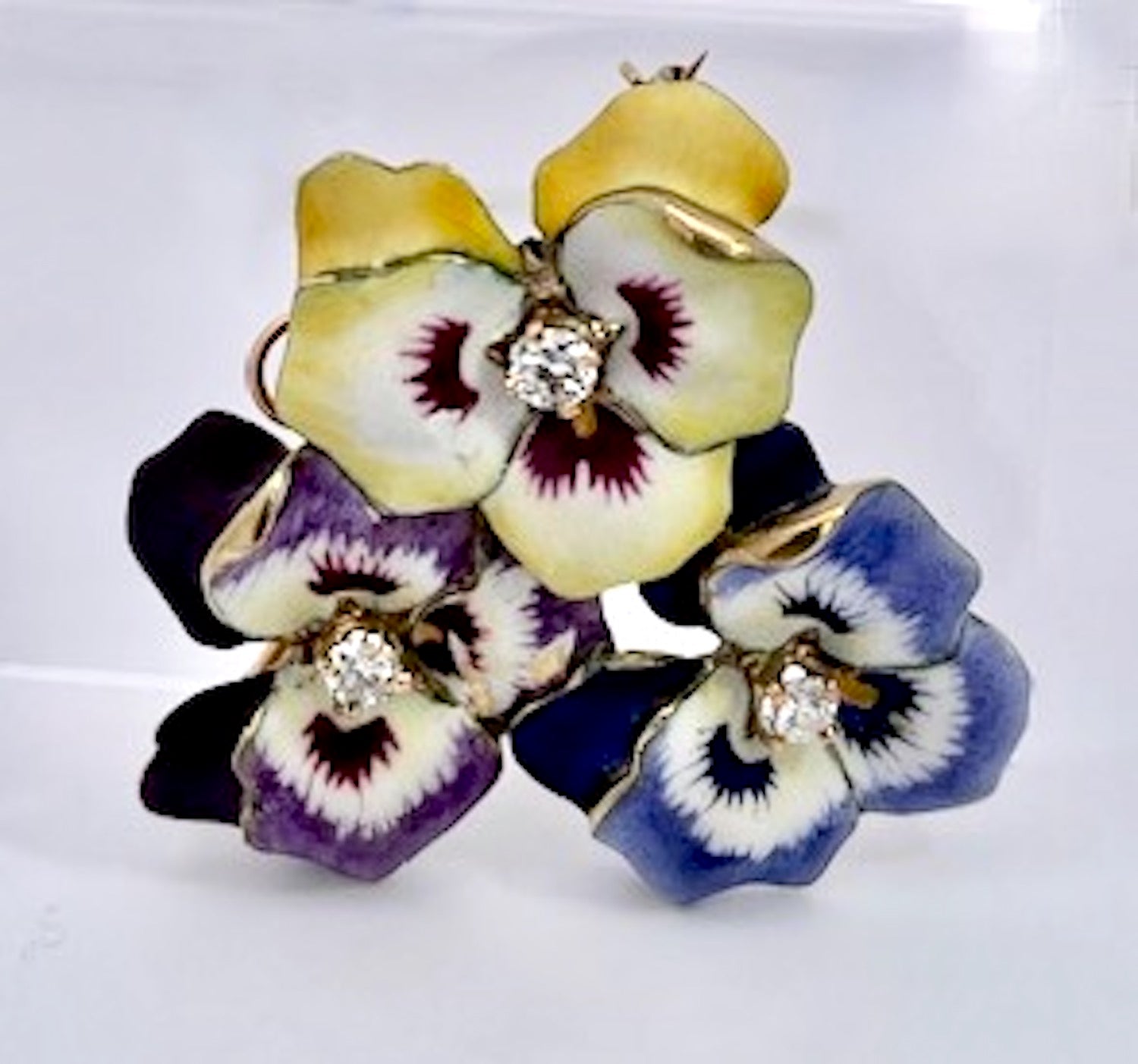 Dual-Use Pansy Brooch and Pendant