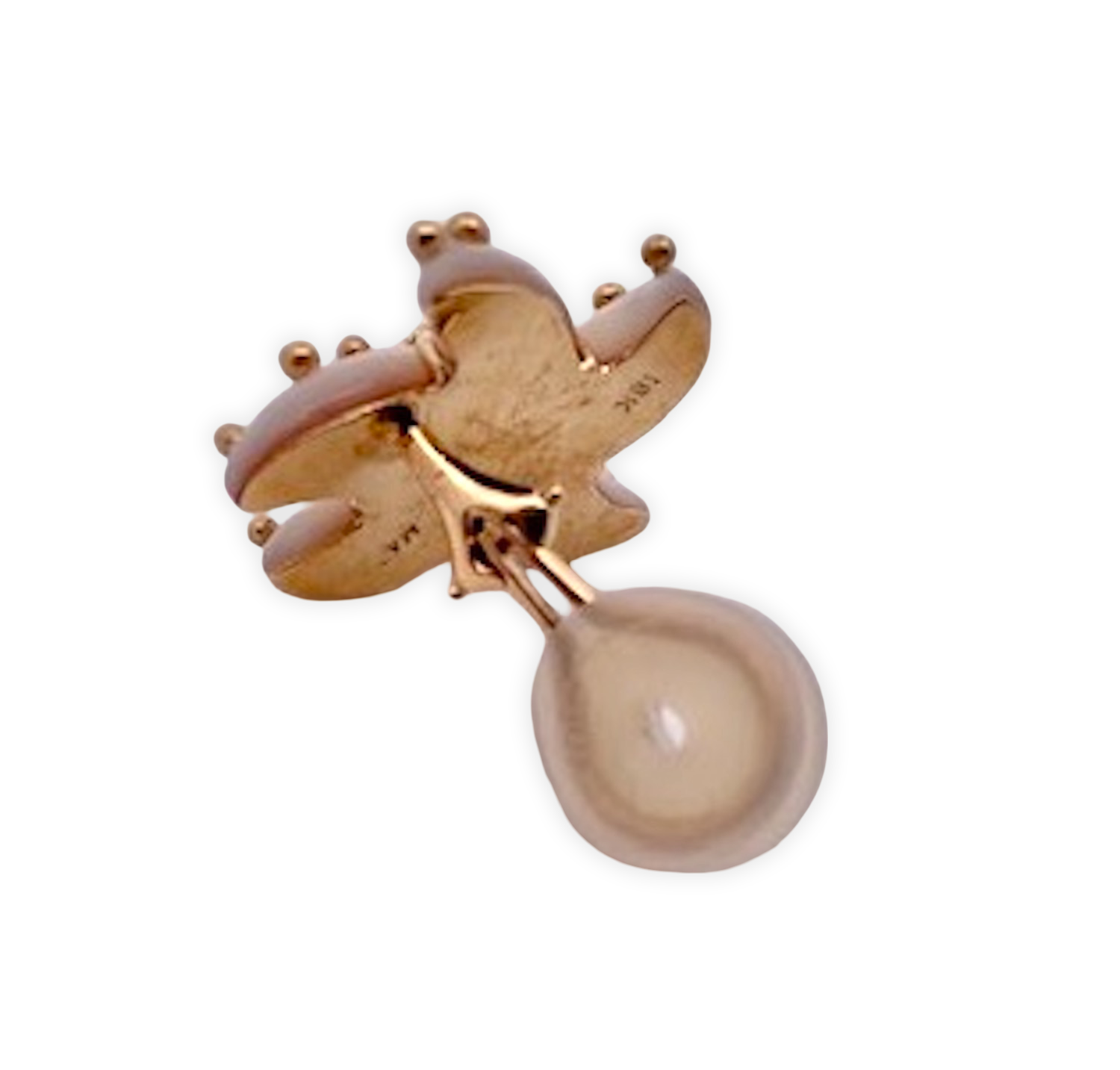 Aquamarine and pearl earrings