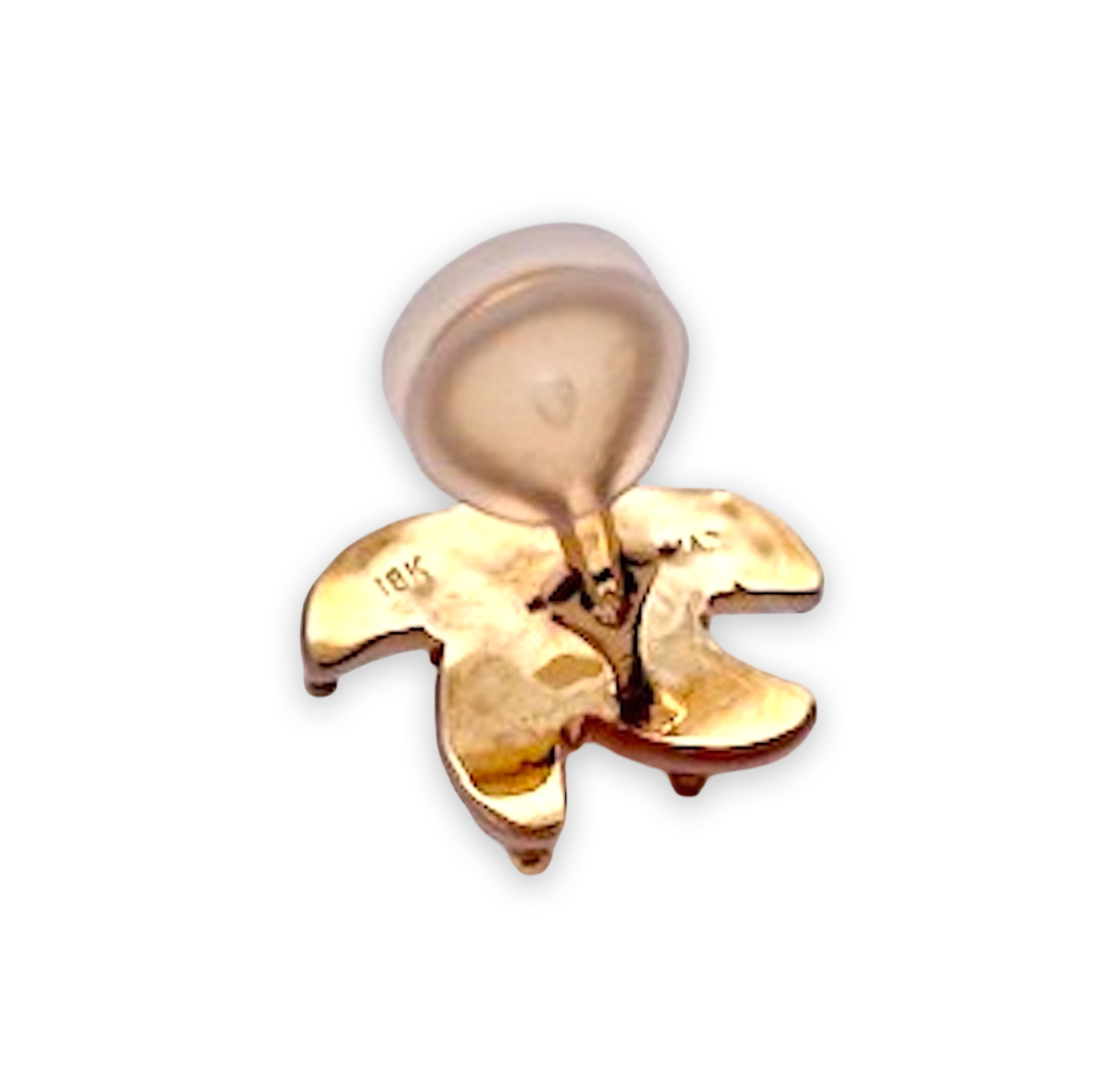 18K earrings with aquamarine