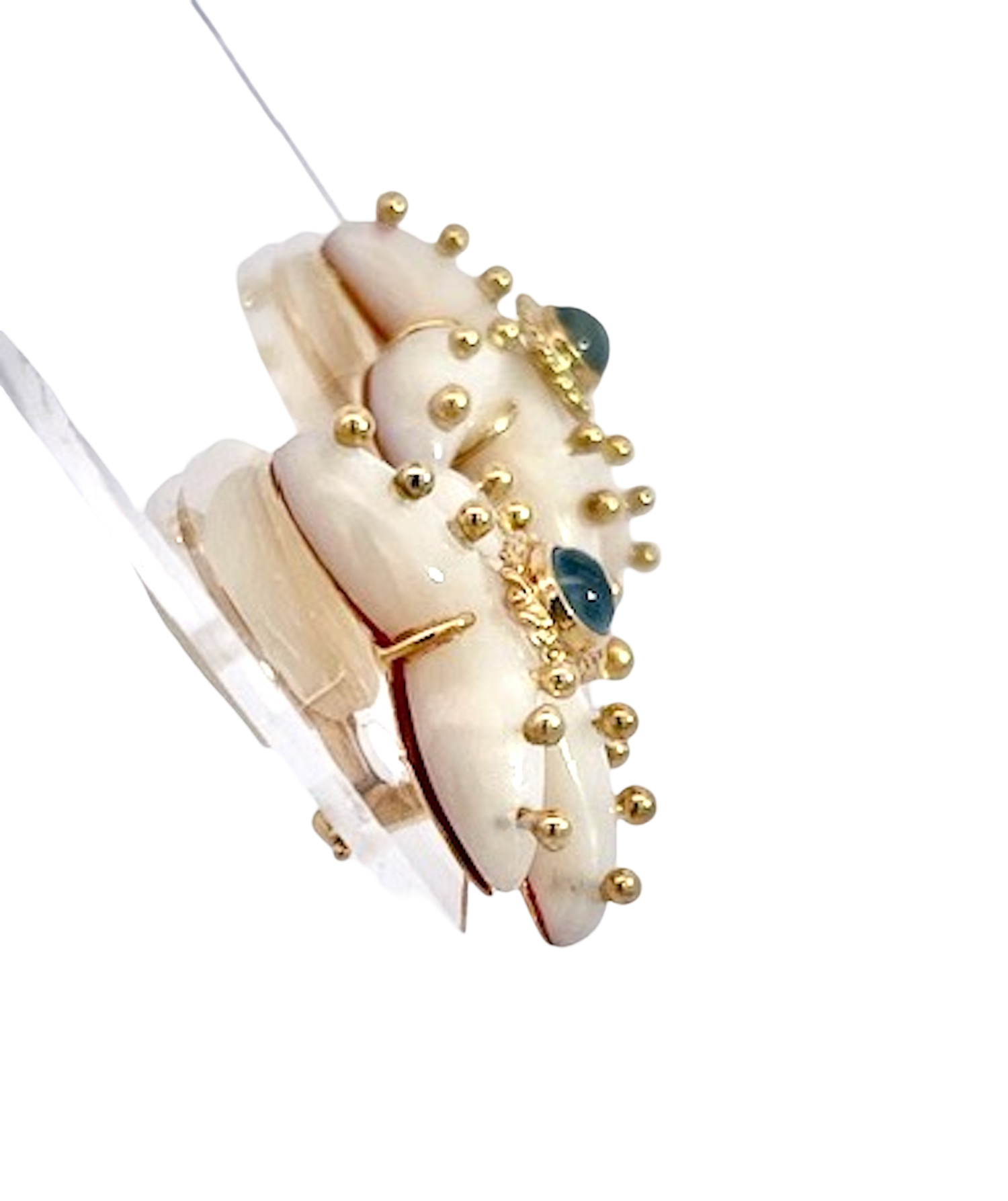 Maz 18K gemstone earrings