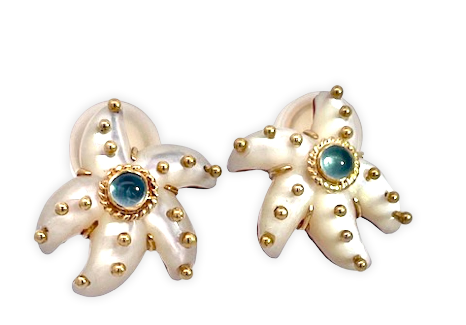 Maz 18K gemstone earrings