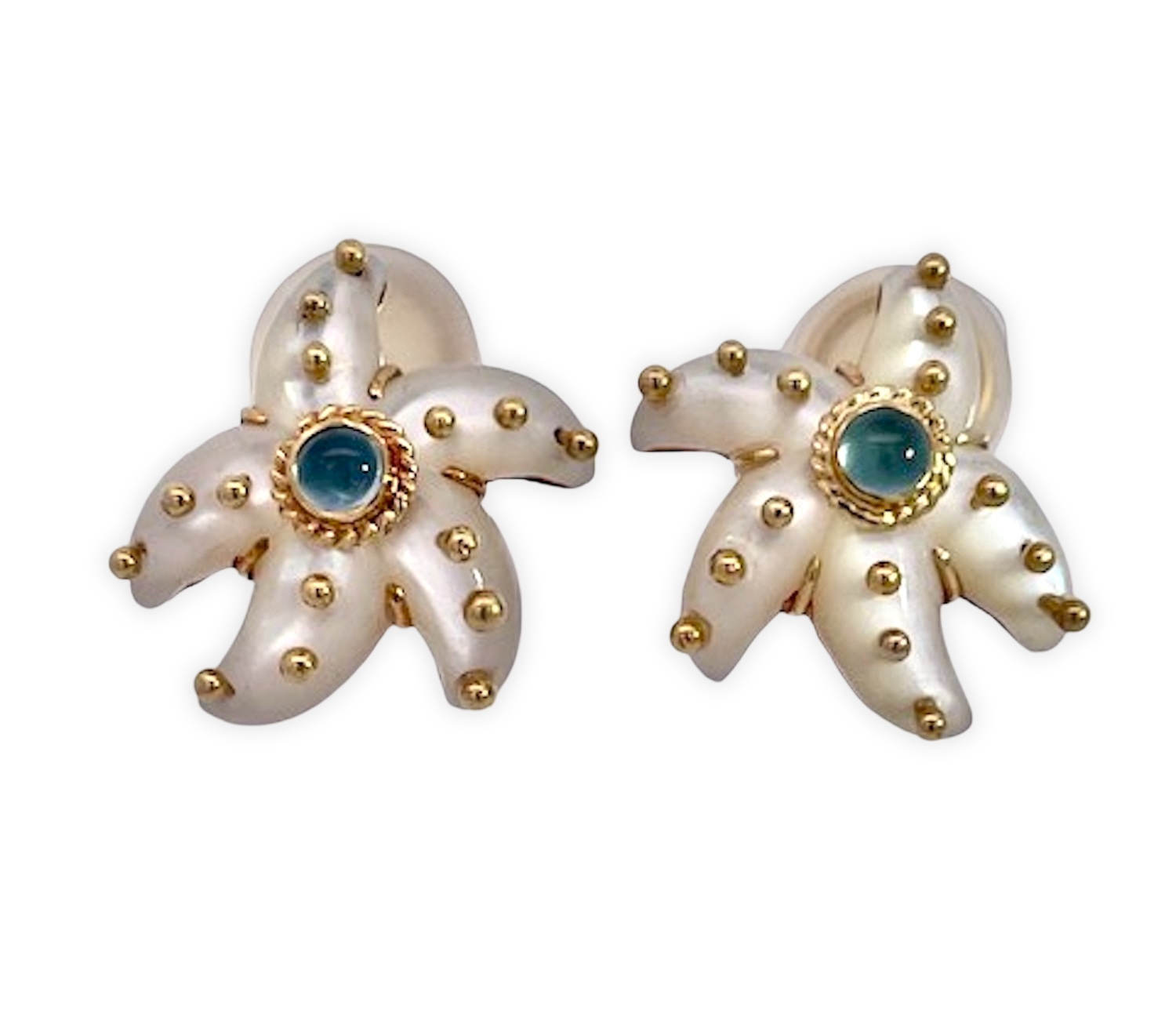 Maz 18K gemstone earrings