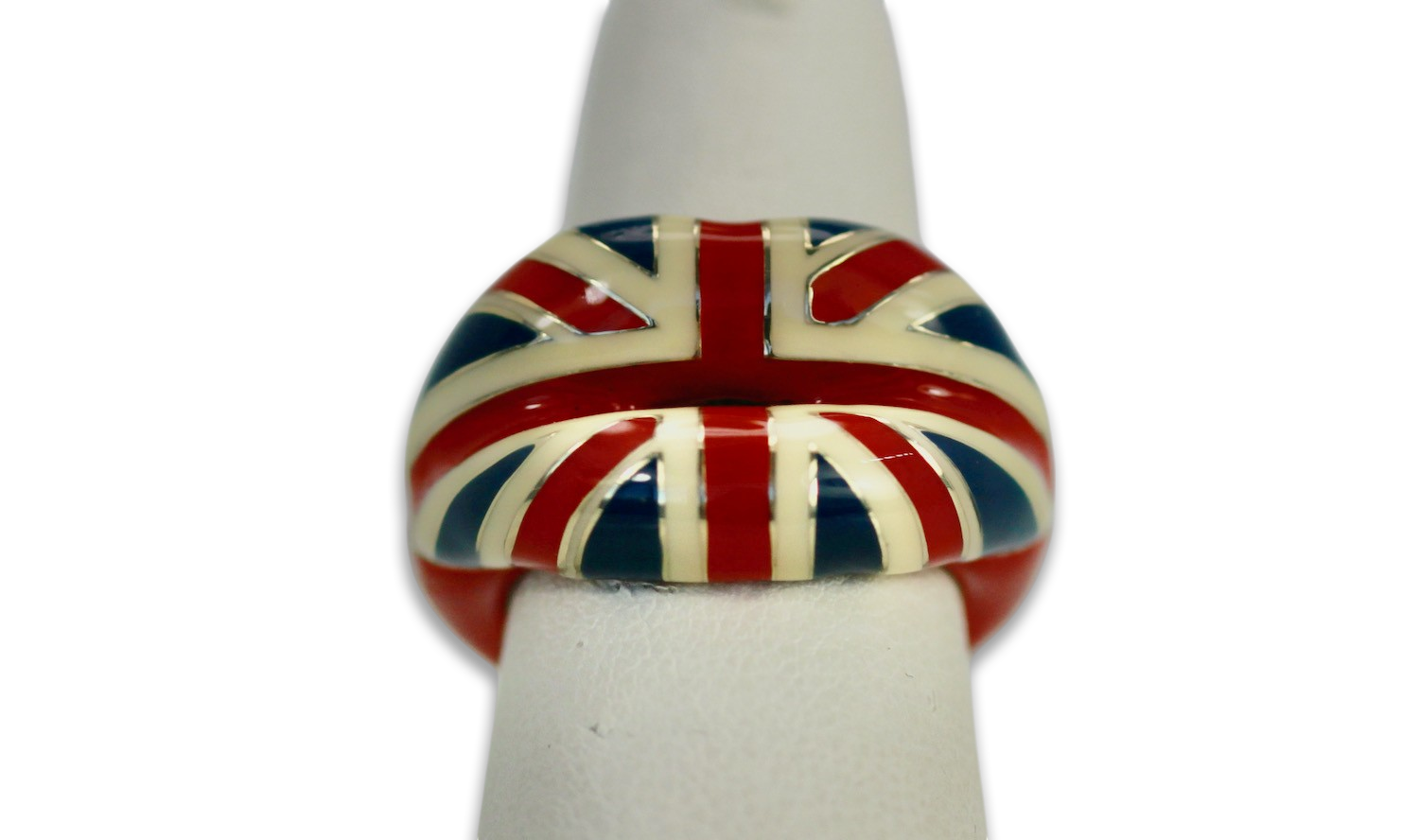 Solange Azagury Partridge "Hot Lips" Enamel Union Jack Ring