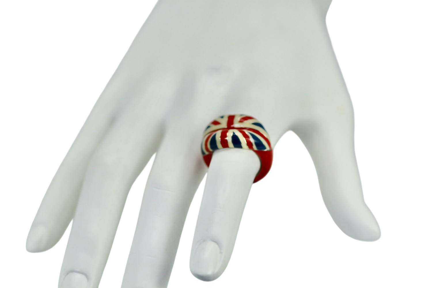 Solange Azagury Partridge "Hot Lips" Enamel Union Jack Ring