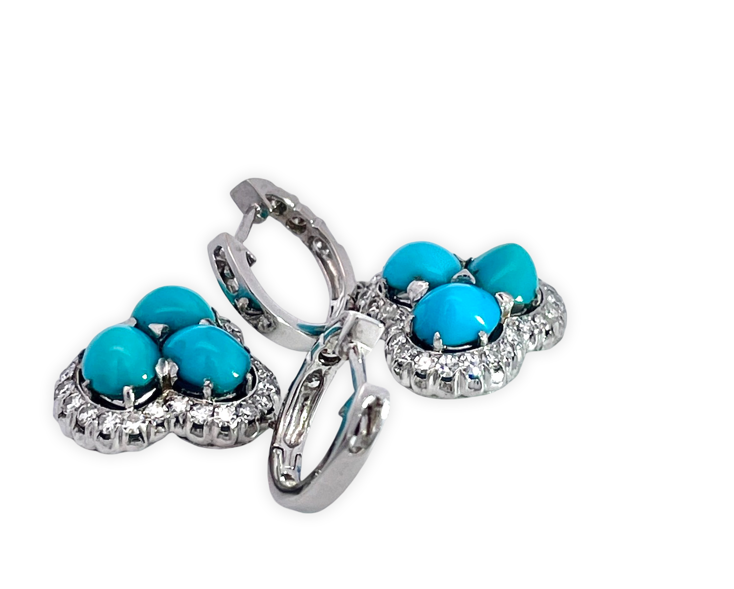 Persian Turquoise Studs 18K