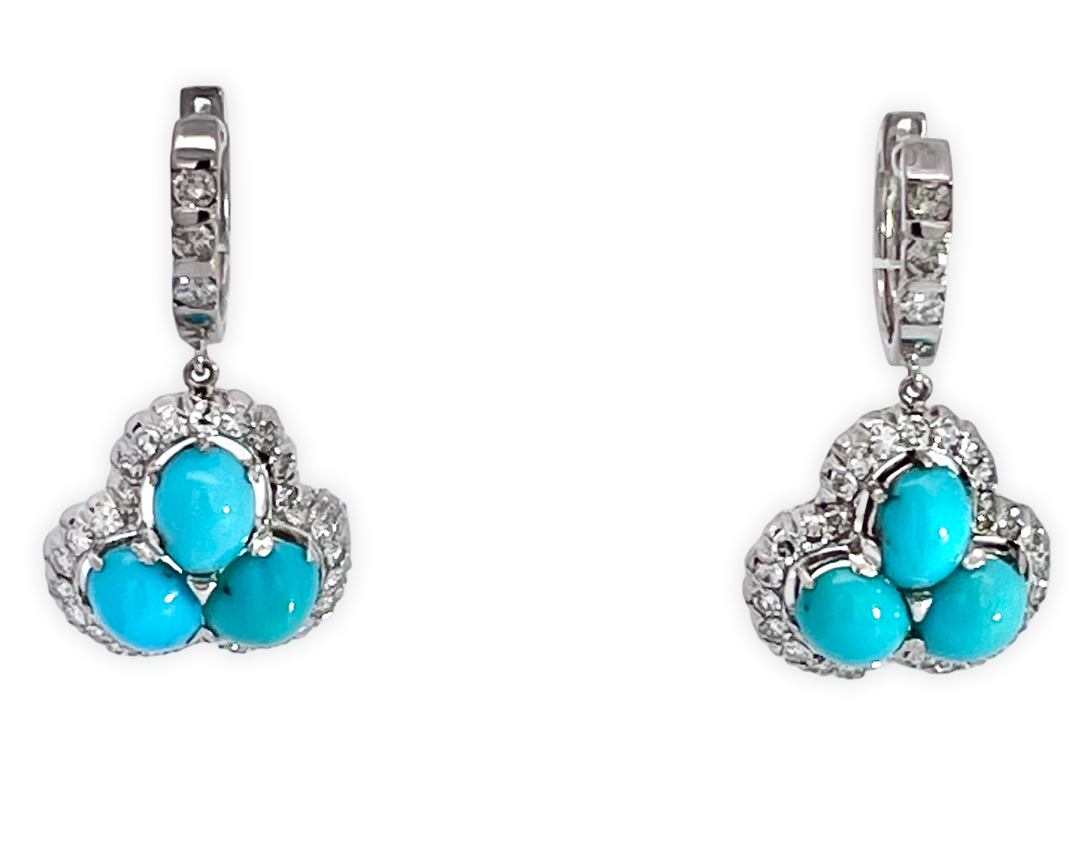 Persian Turquoise Studs 18K