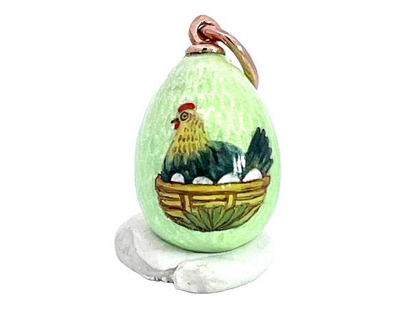 Yellow Enamel Egg Charm
