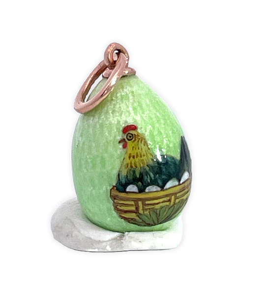 Yellow Gold Egg Pendant 14K