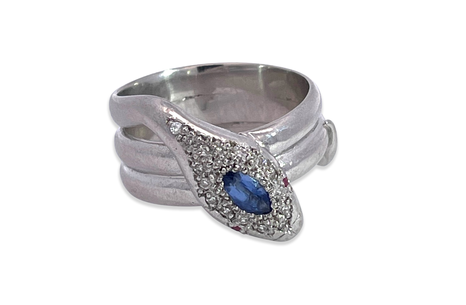 Tanzanite and diamond snake jewelry