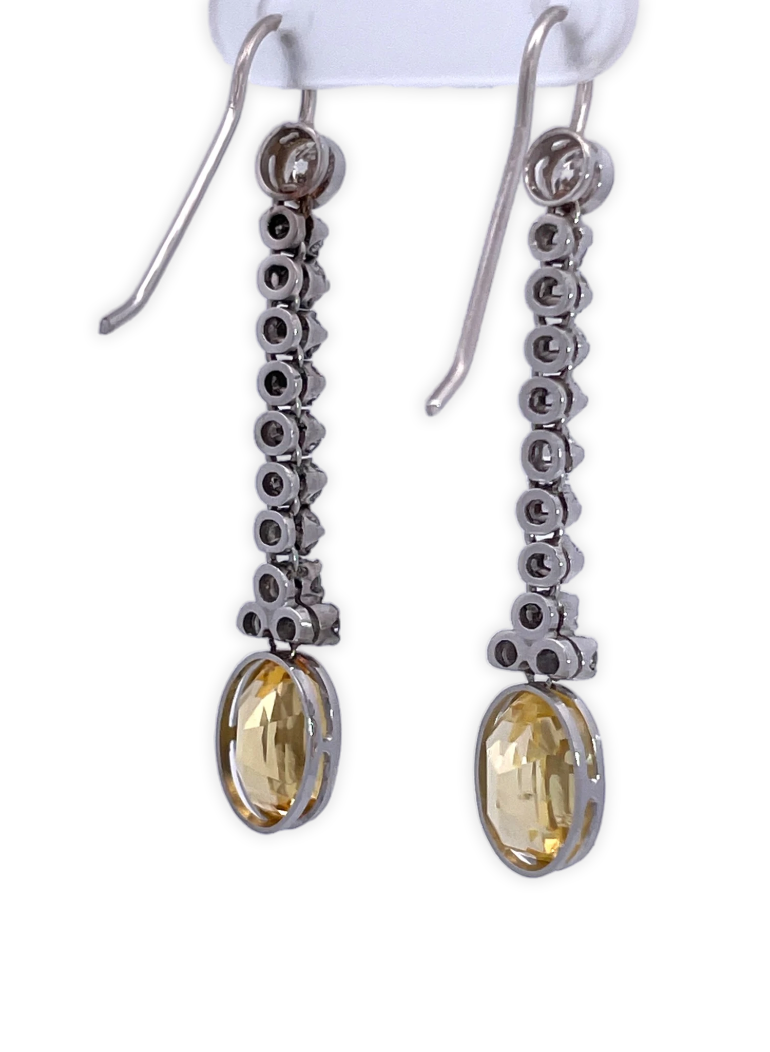 Certified Yellow Sapphire Earrings UK