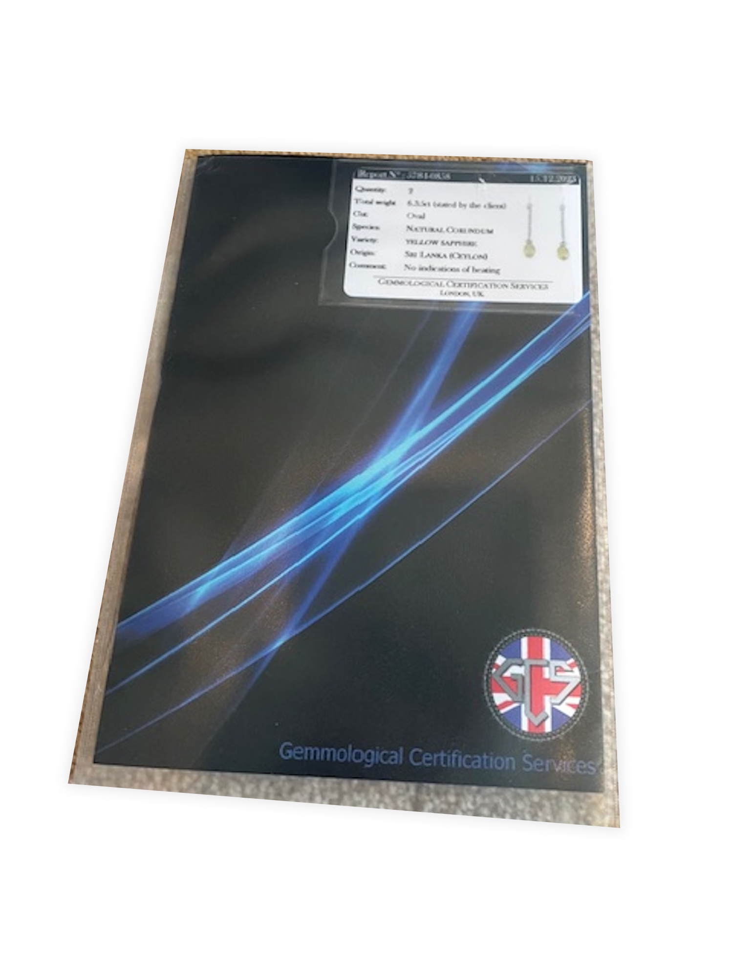 Shepherd Hook Sapphire Drop Earrings