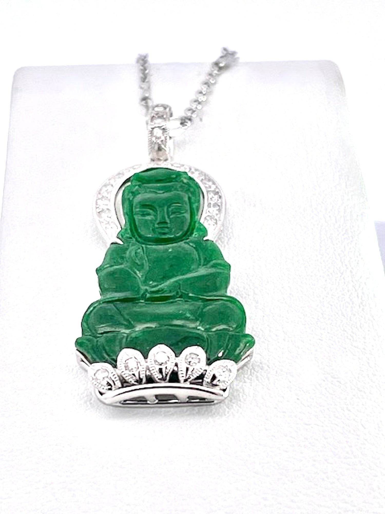Spiritual Jade Pendant with Guanyi