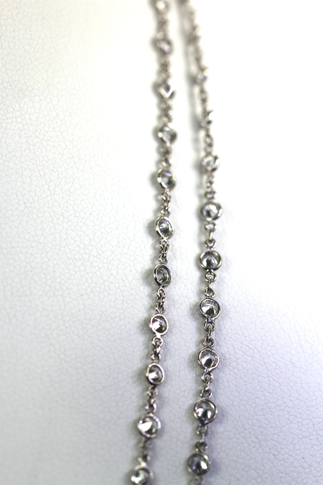 Diamond Platinum Eternity Necklace