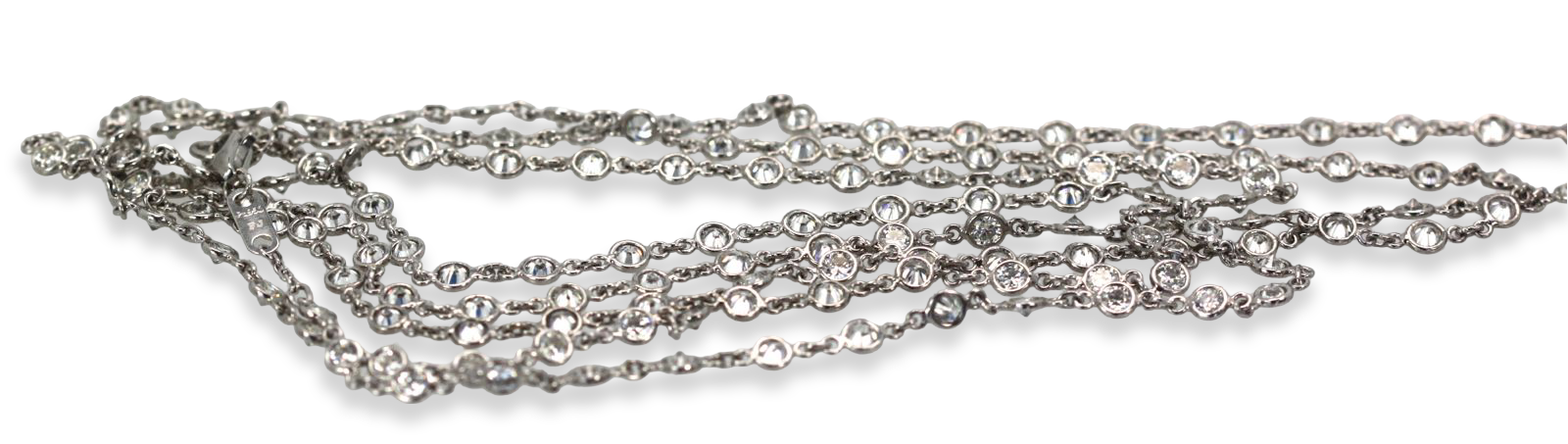 Diamond Platinum Eternity Necklace