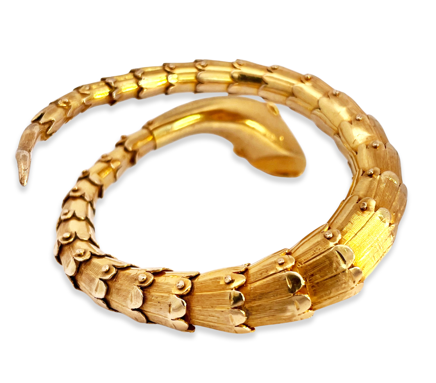 Luxury Snake Bracelet with Diamond and Emerald