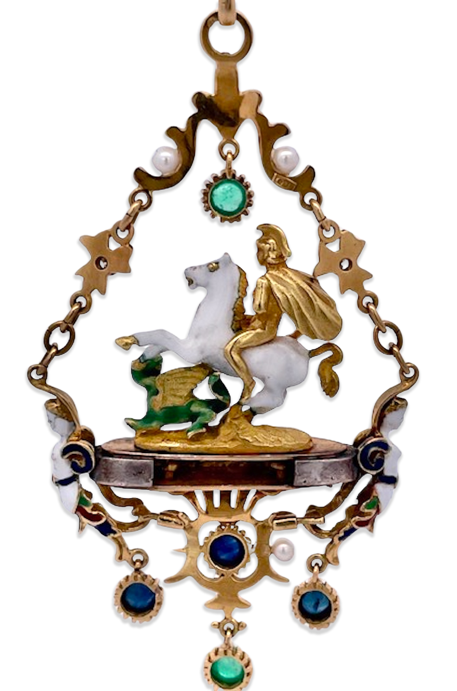 Master Enamel St. George Pendant