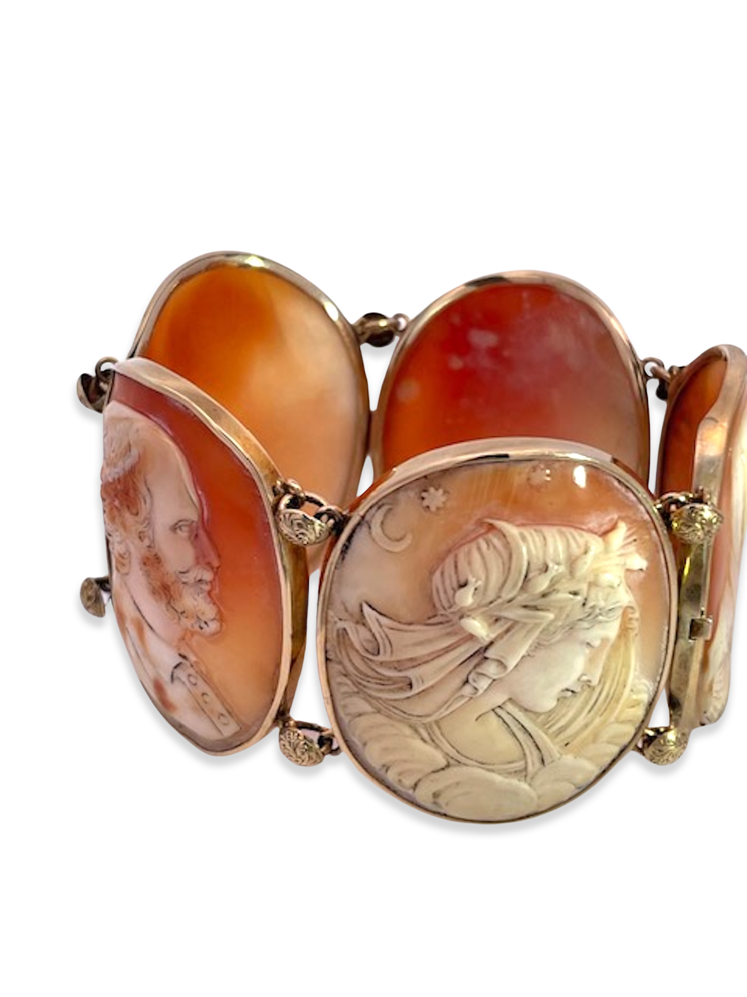 Large antique cameo bracelet from UK
