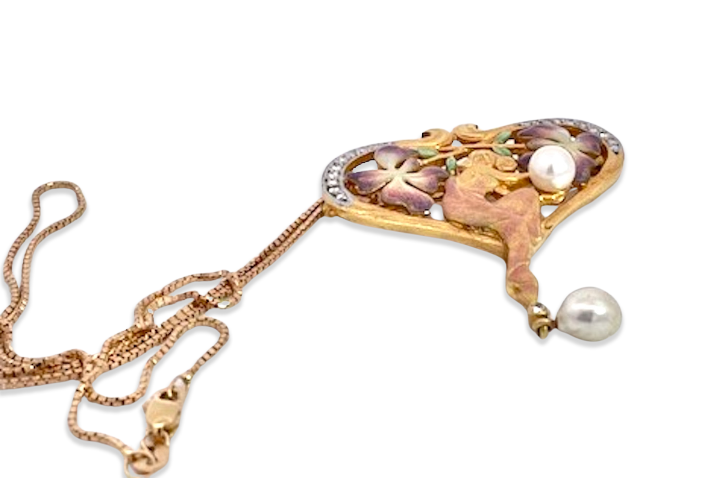 Masriera necklace brooch in original box