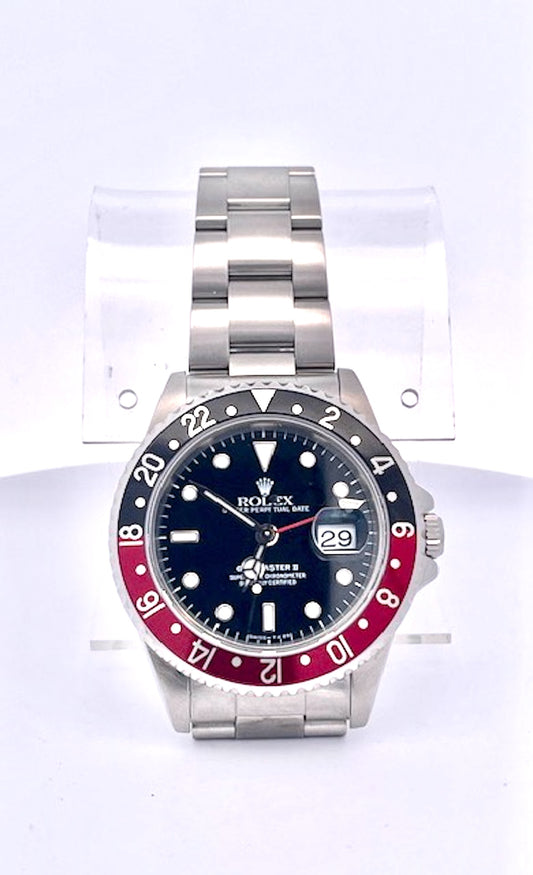 Pepsi bezel Rolex with Oyster bracelet
