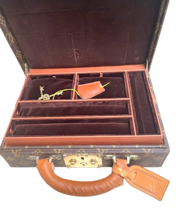 Vintage Louis Vuitton travel jewelry box