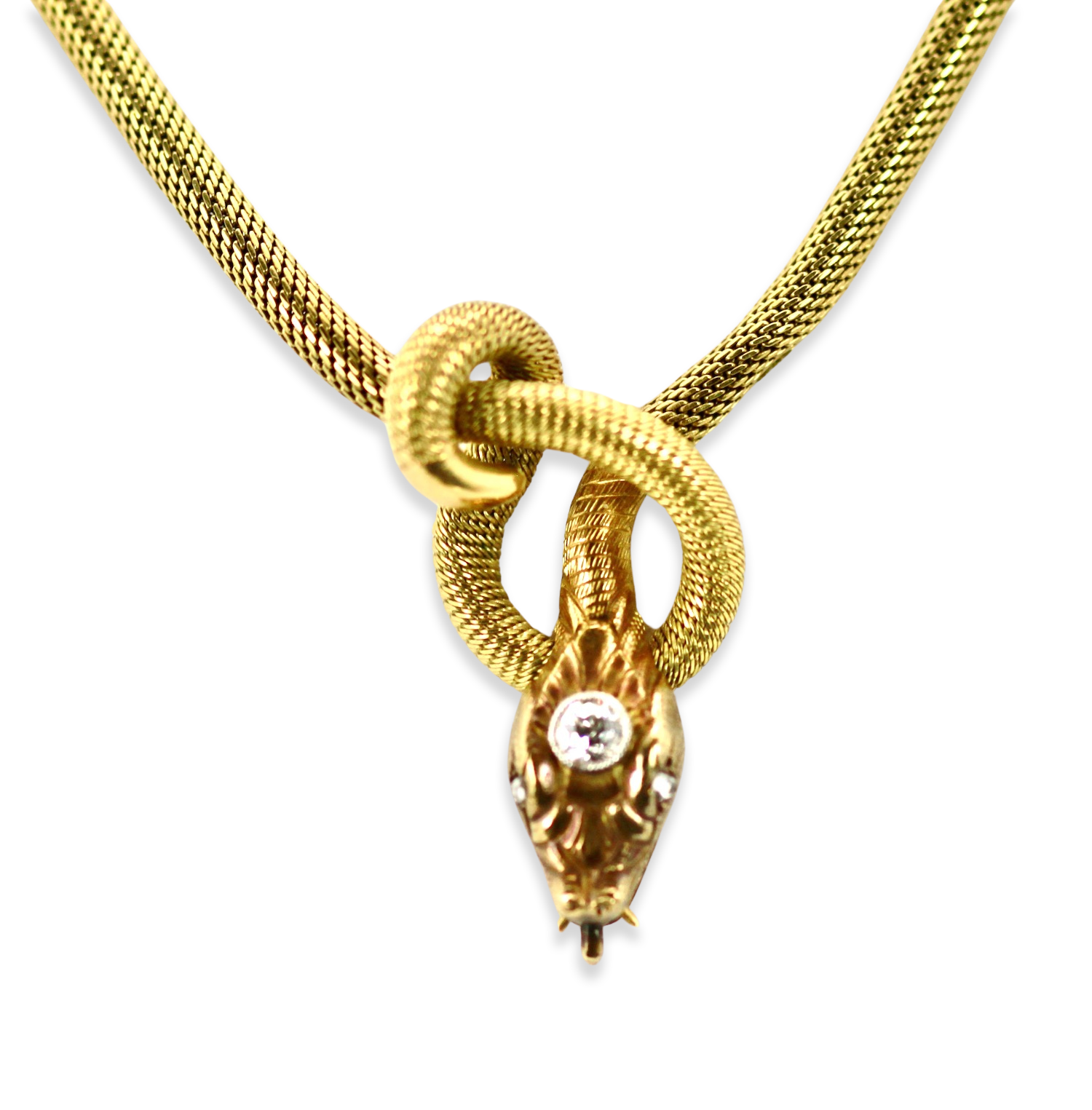 Circa 1900 snake necklace