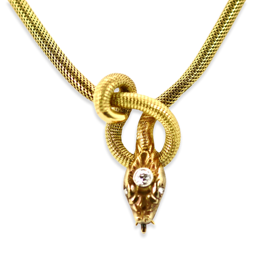 Circa 1900 snake necklace