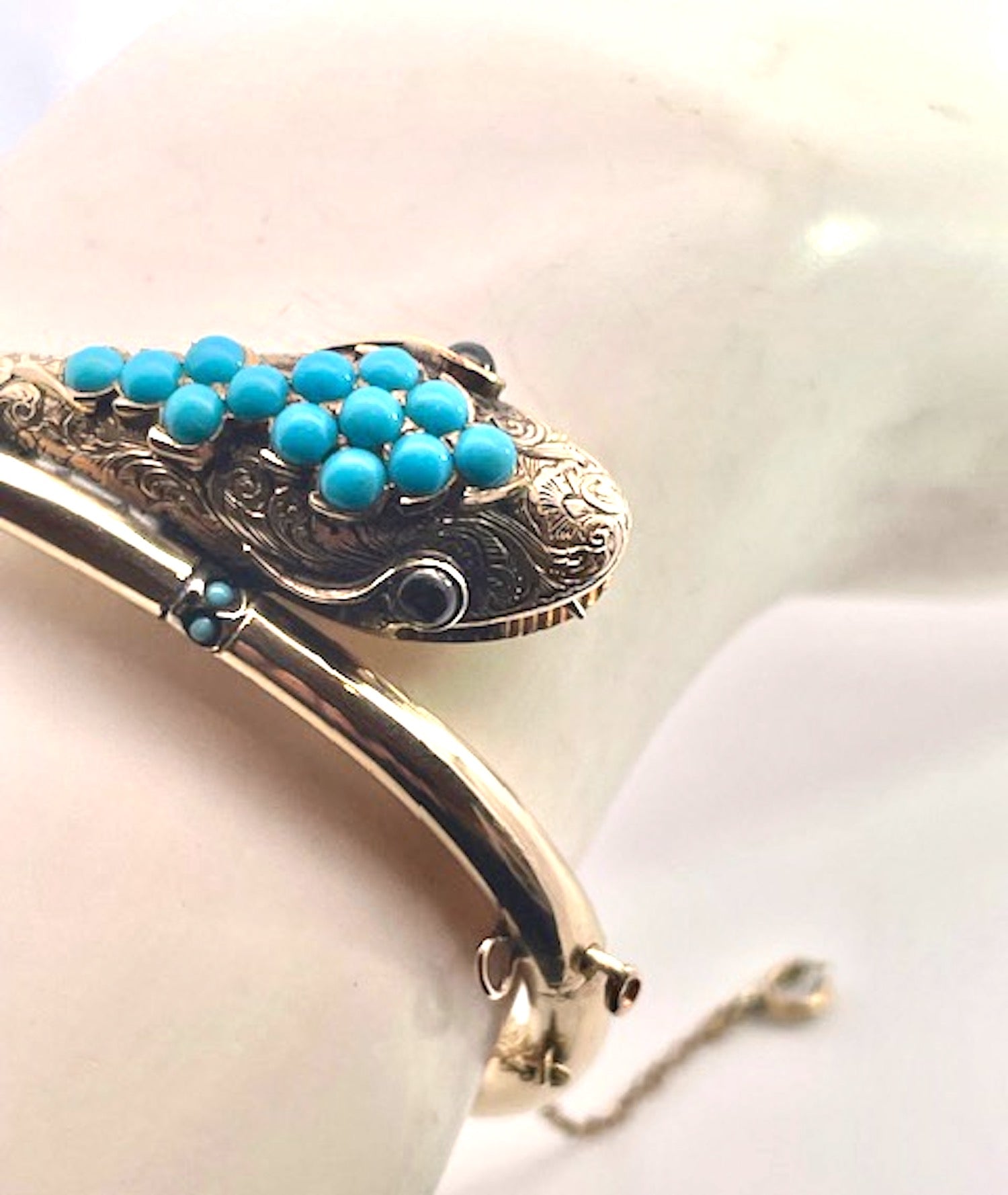 Everyday Snake Bracelet with Turquoise Head