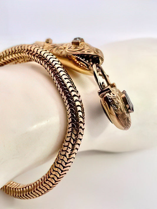Engraved Snake Bracelet