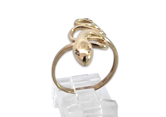 Simple Gold Snake Ring