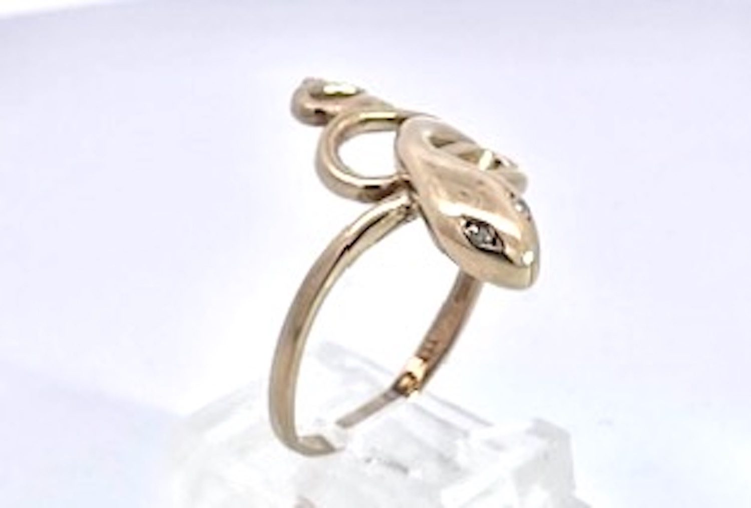 Yellow Gold 14K Snake Ring
