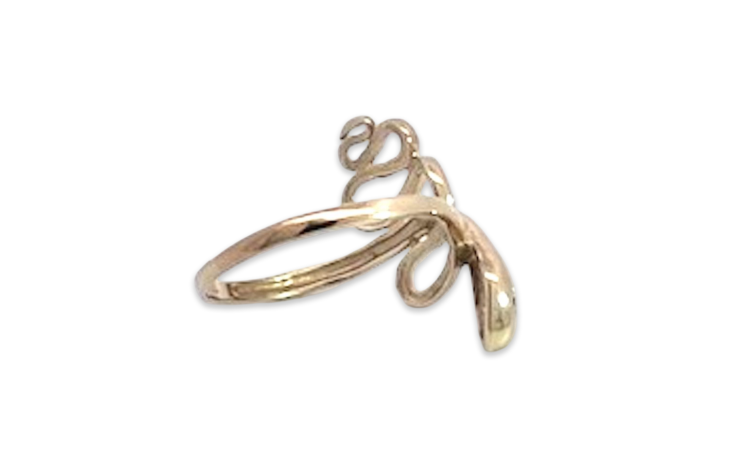 14K Gold Snake Design Ring
