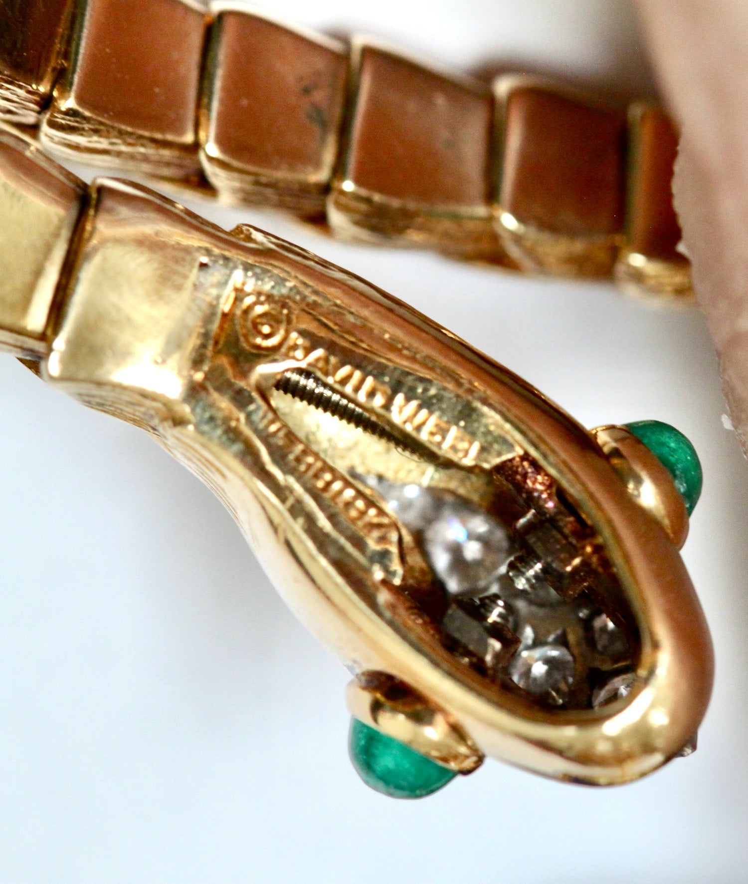 Diamond snake bracelet design