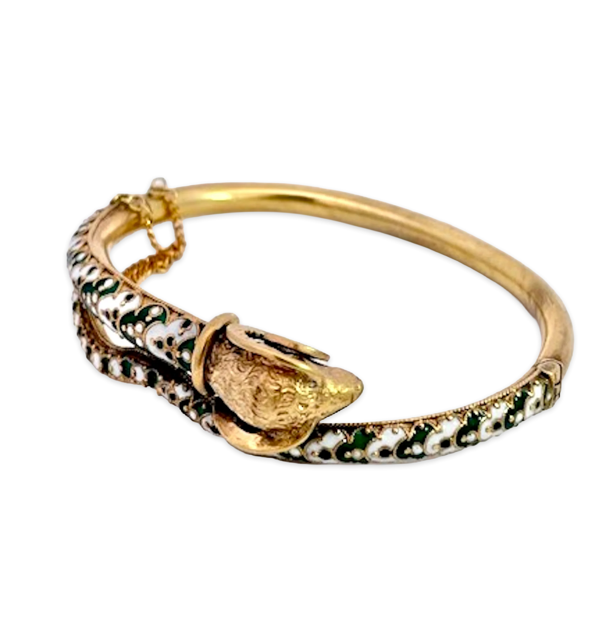 Enamel Ram Bracelet 9K