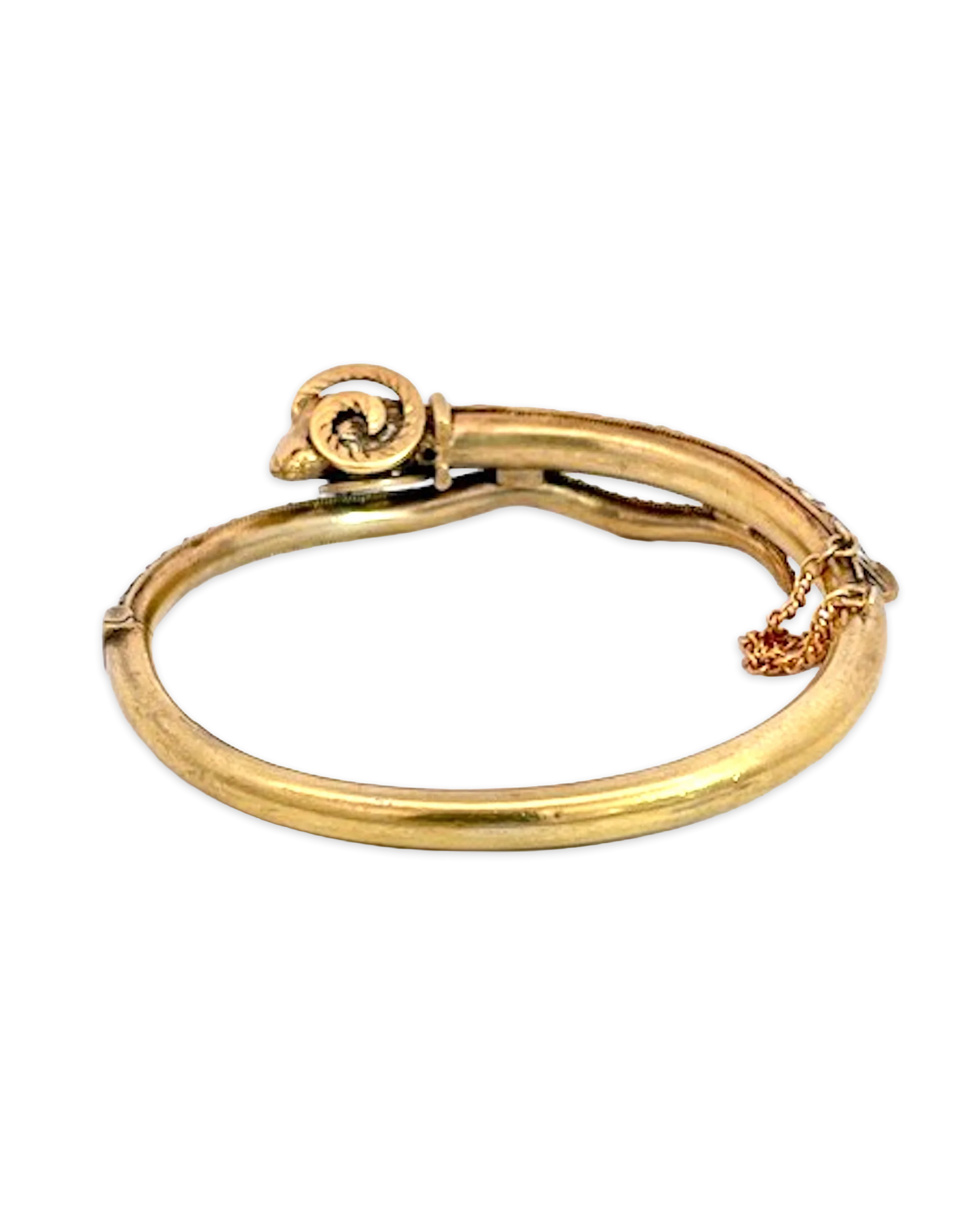 Enamel Ram Bracelet 9K