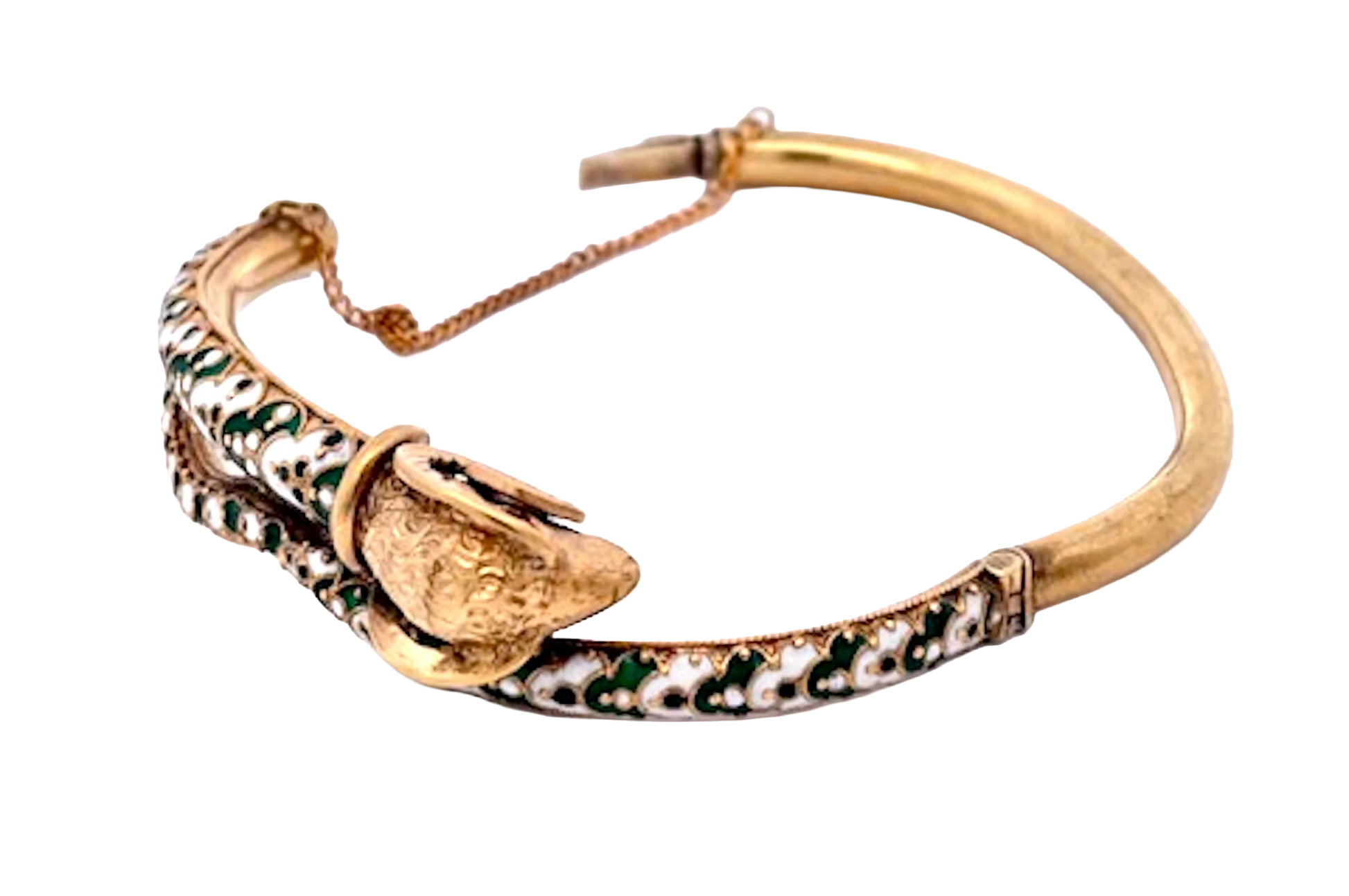 Enamel Ram Bracelet 9K