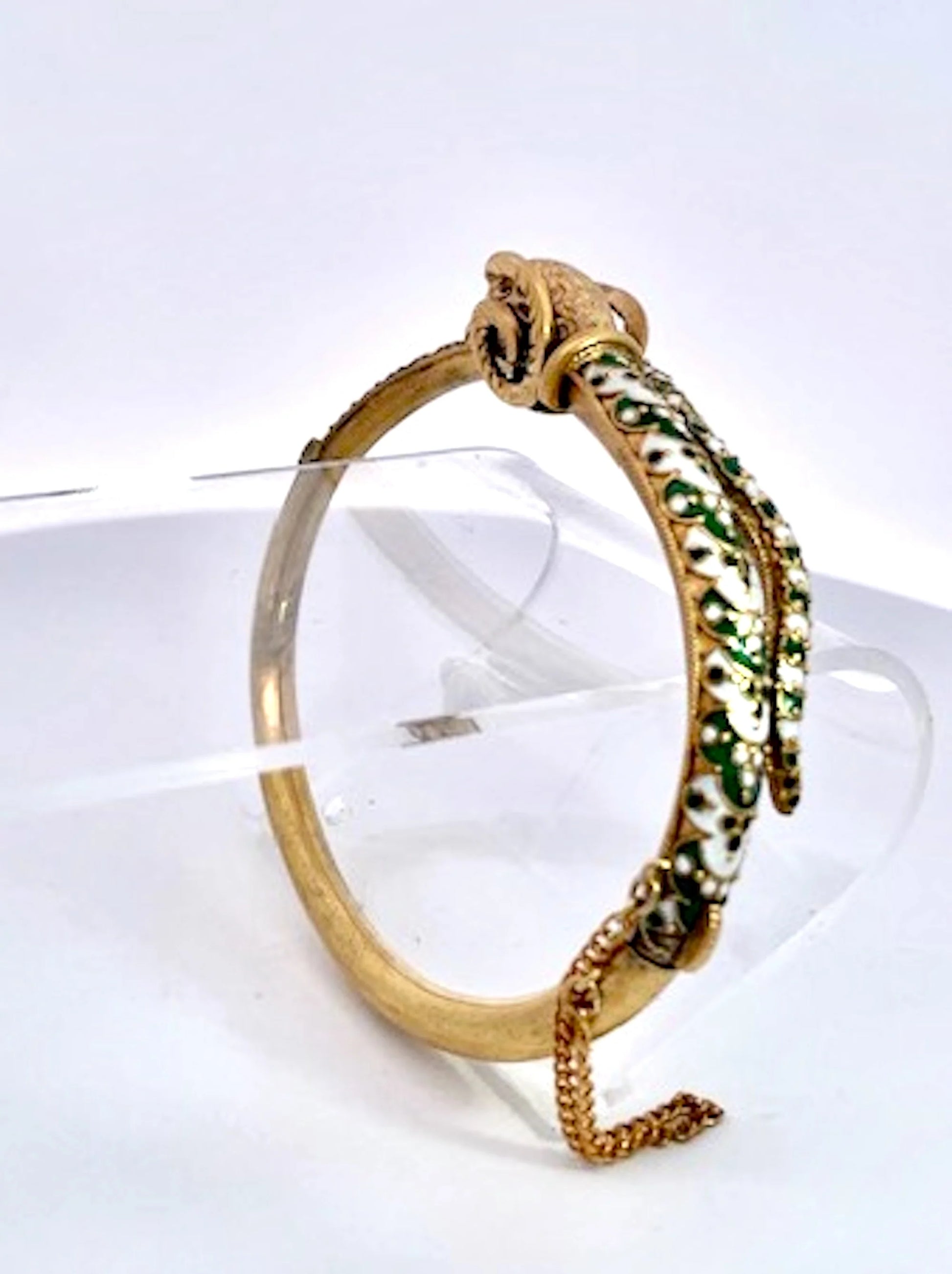 Enamel Ram Bracelet 9K