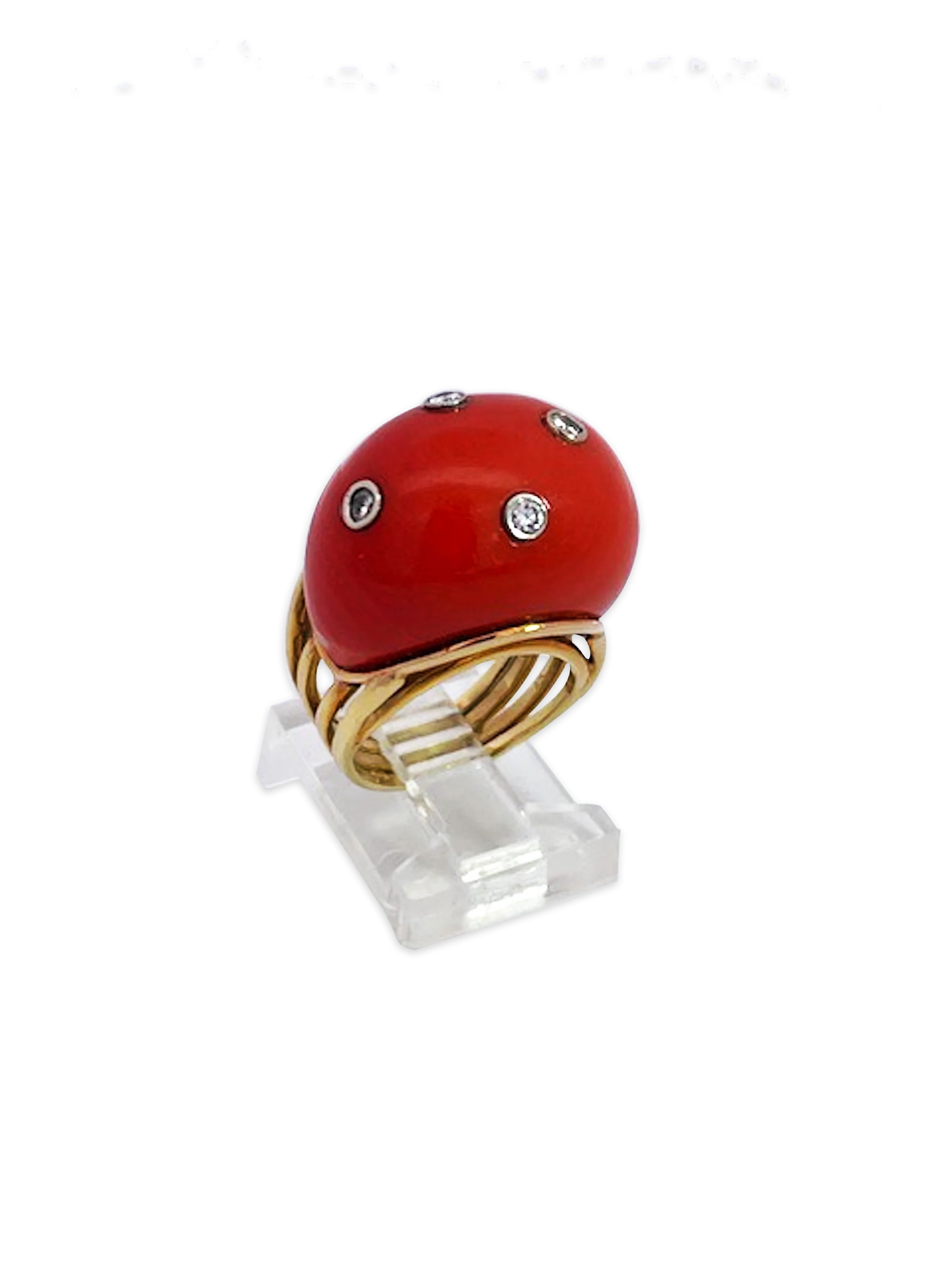 Coral Dome Ring