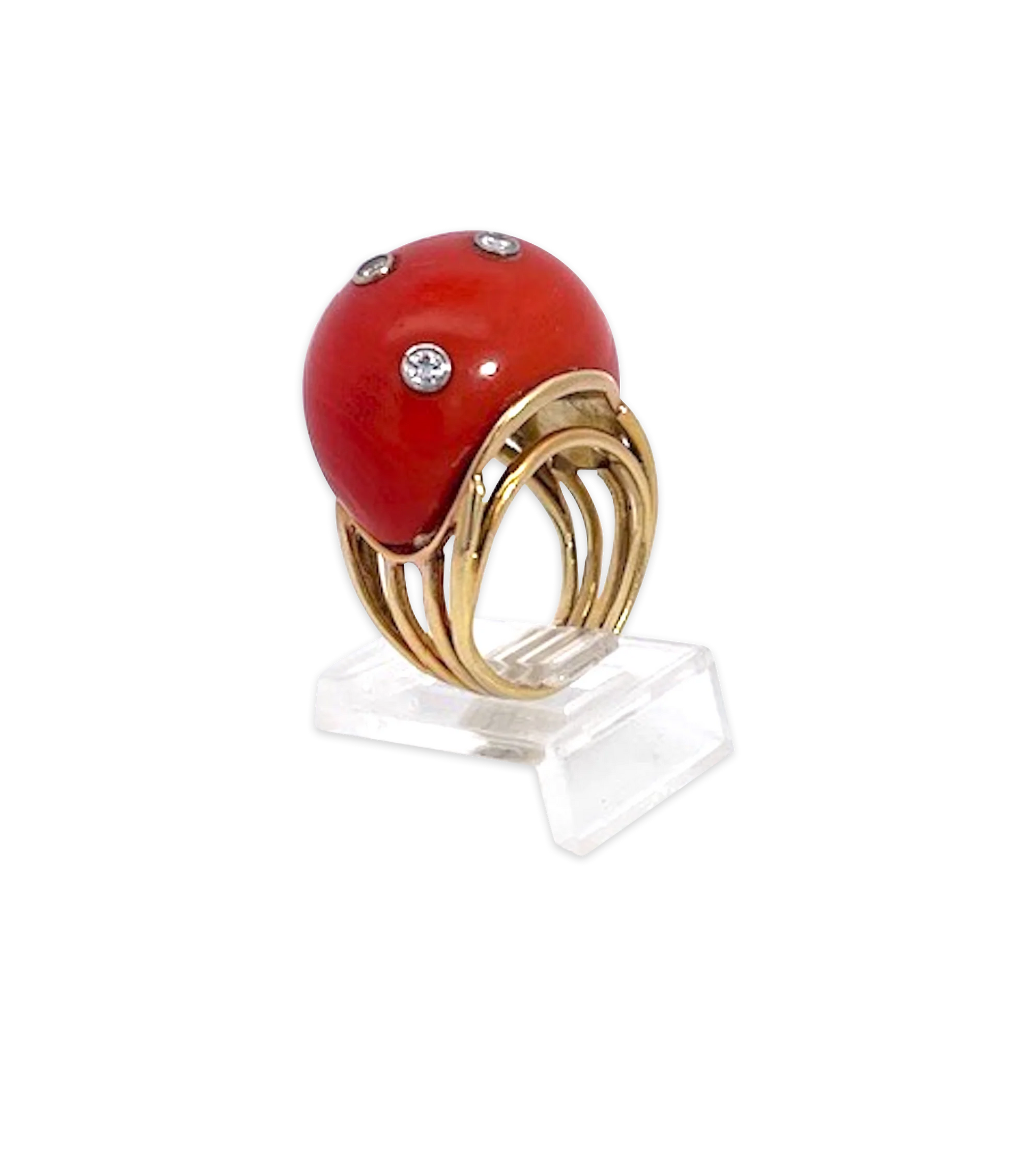 Coral Dome Ring