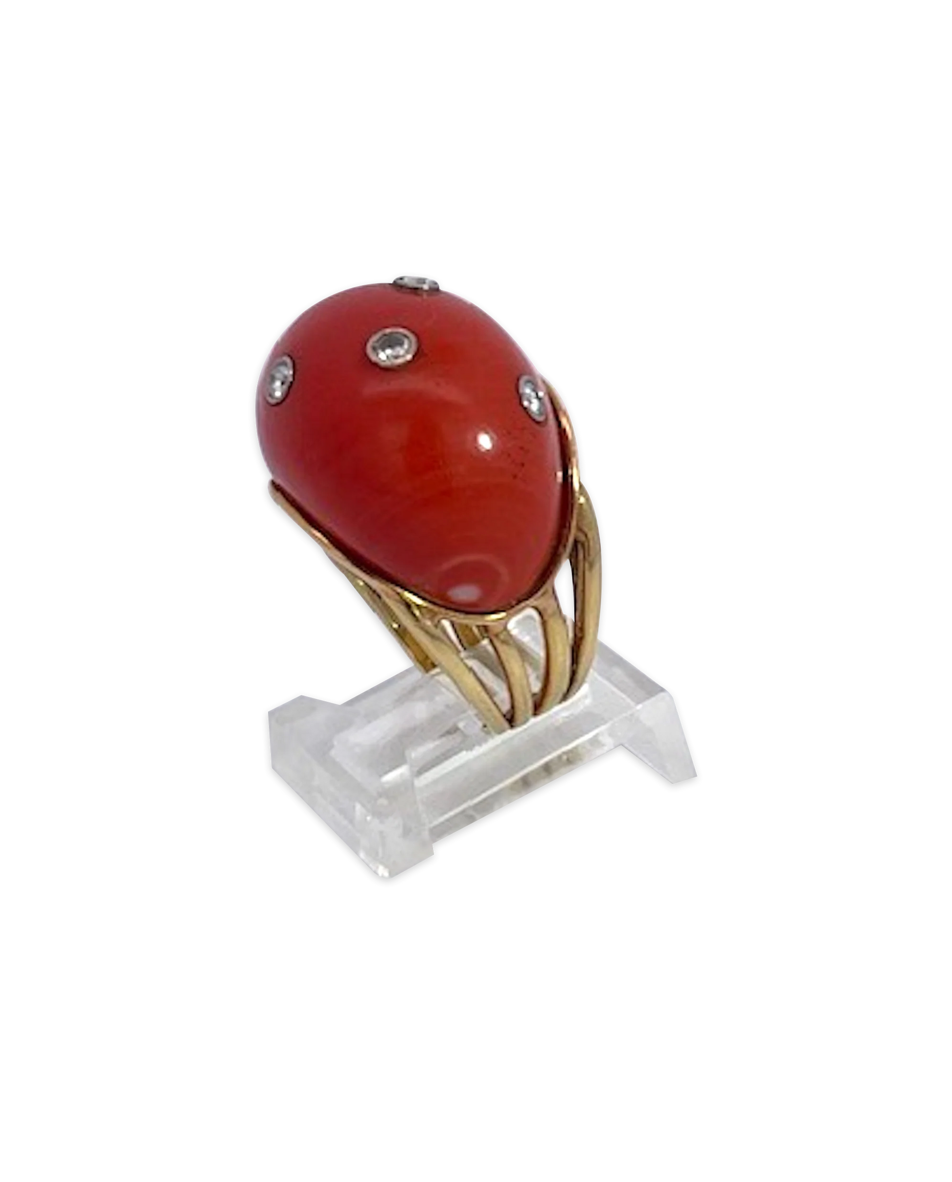 Coral Dome Ring
