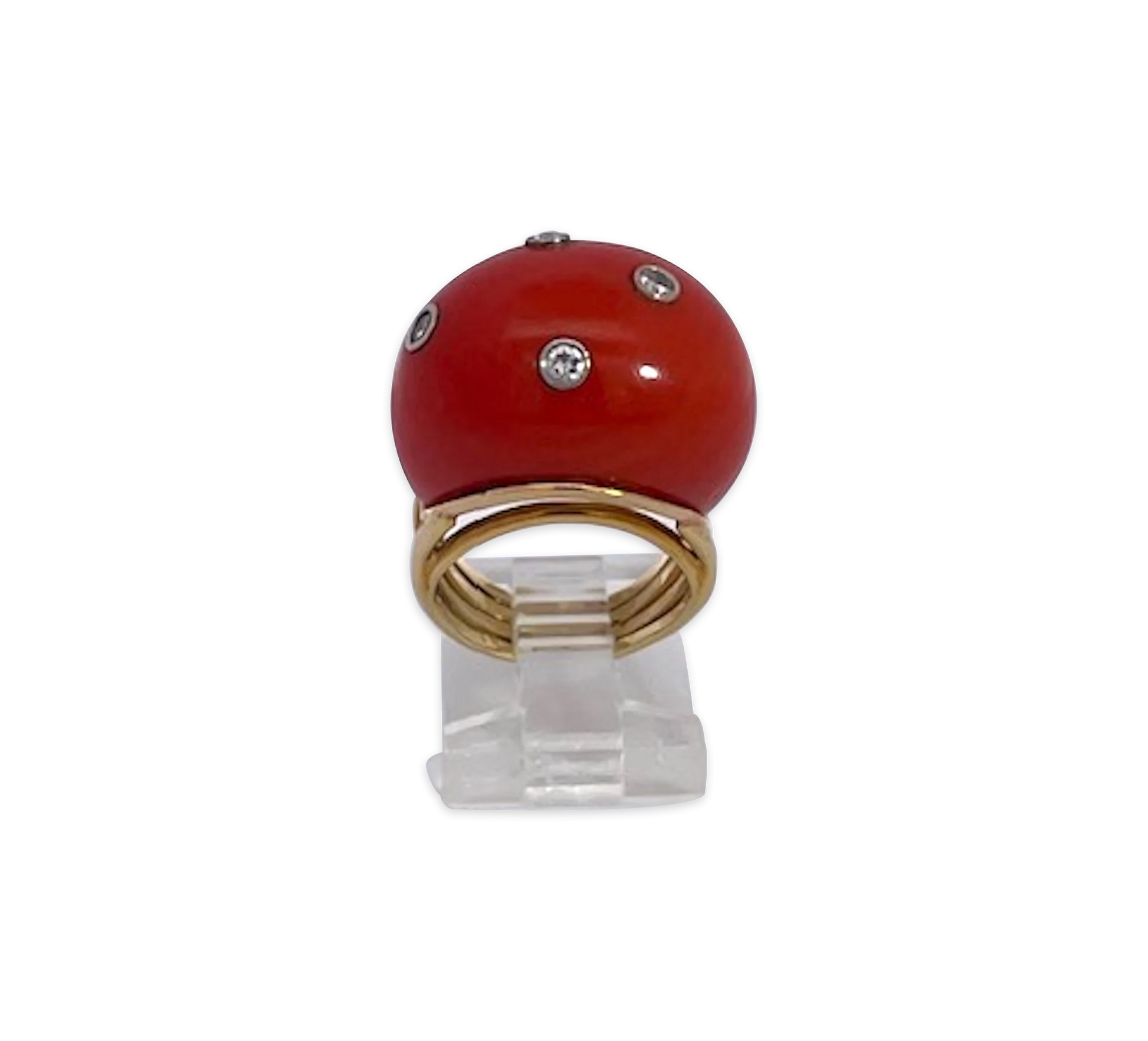 Coral Dome Ring
