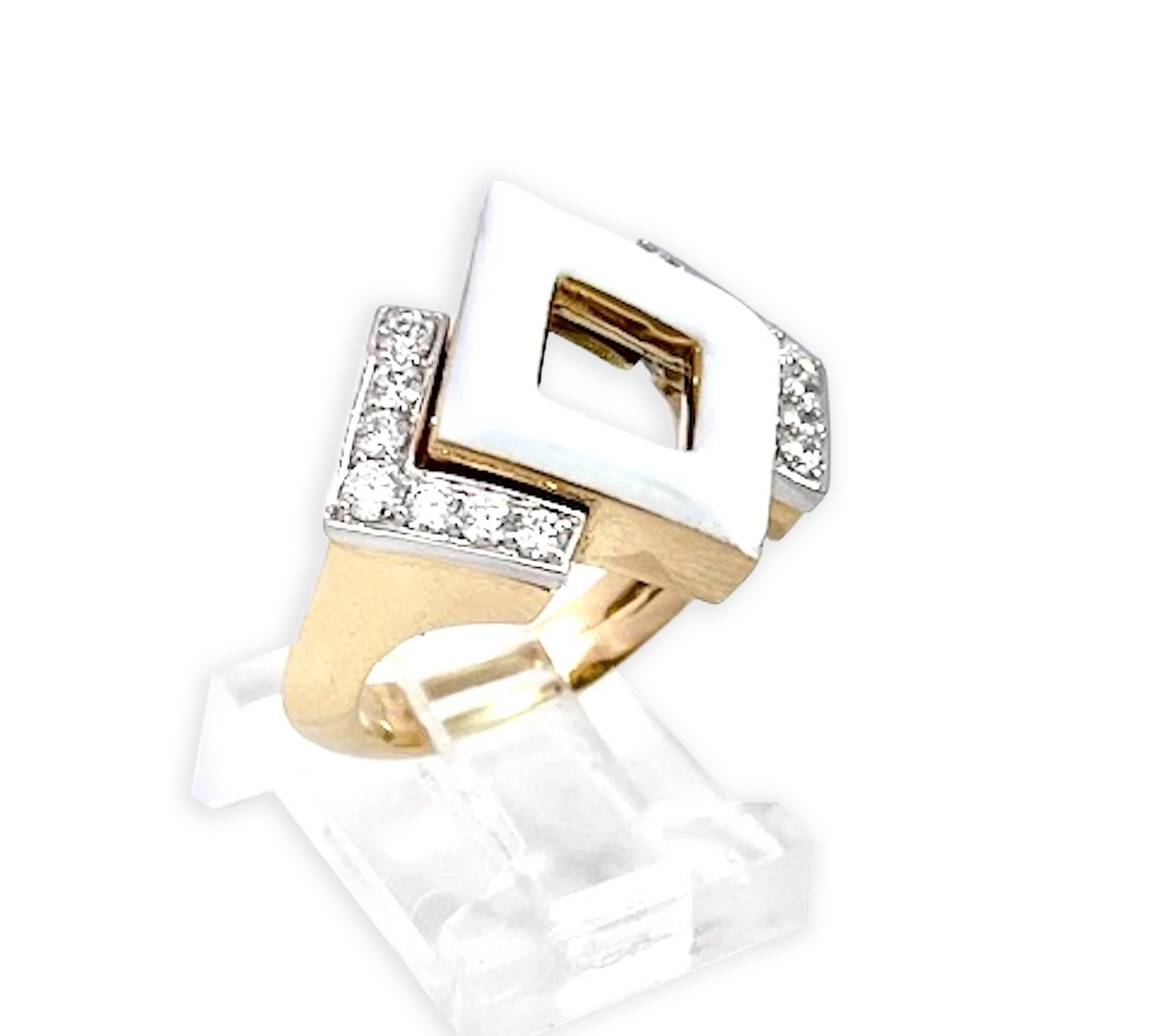 David Webb 18K Enamel Ring