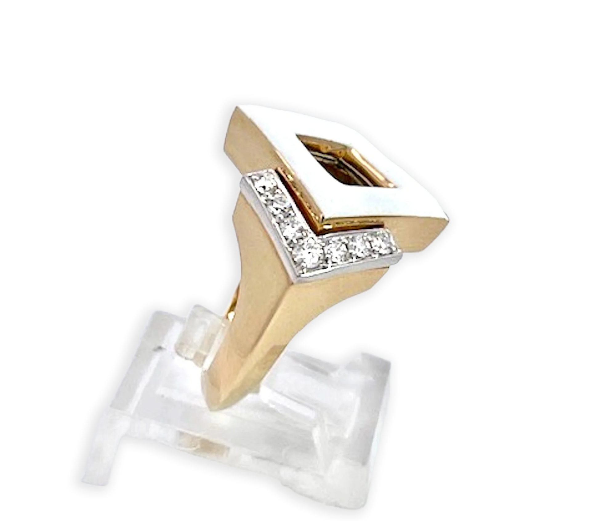 David Webb 18K Enamel Ring