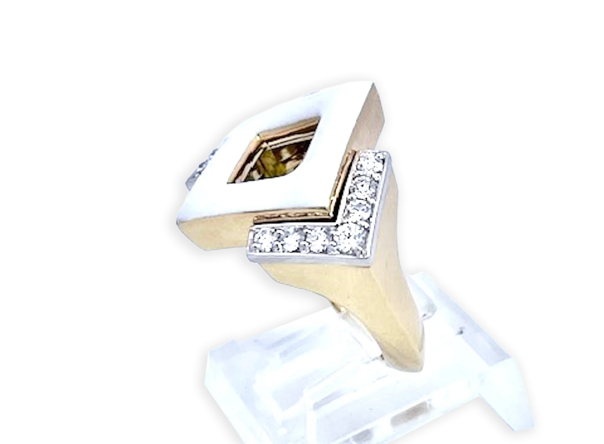 David Webb 18K Enamel Ring