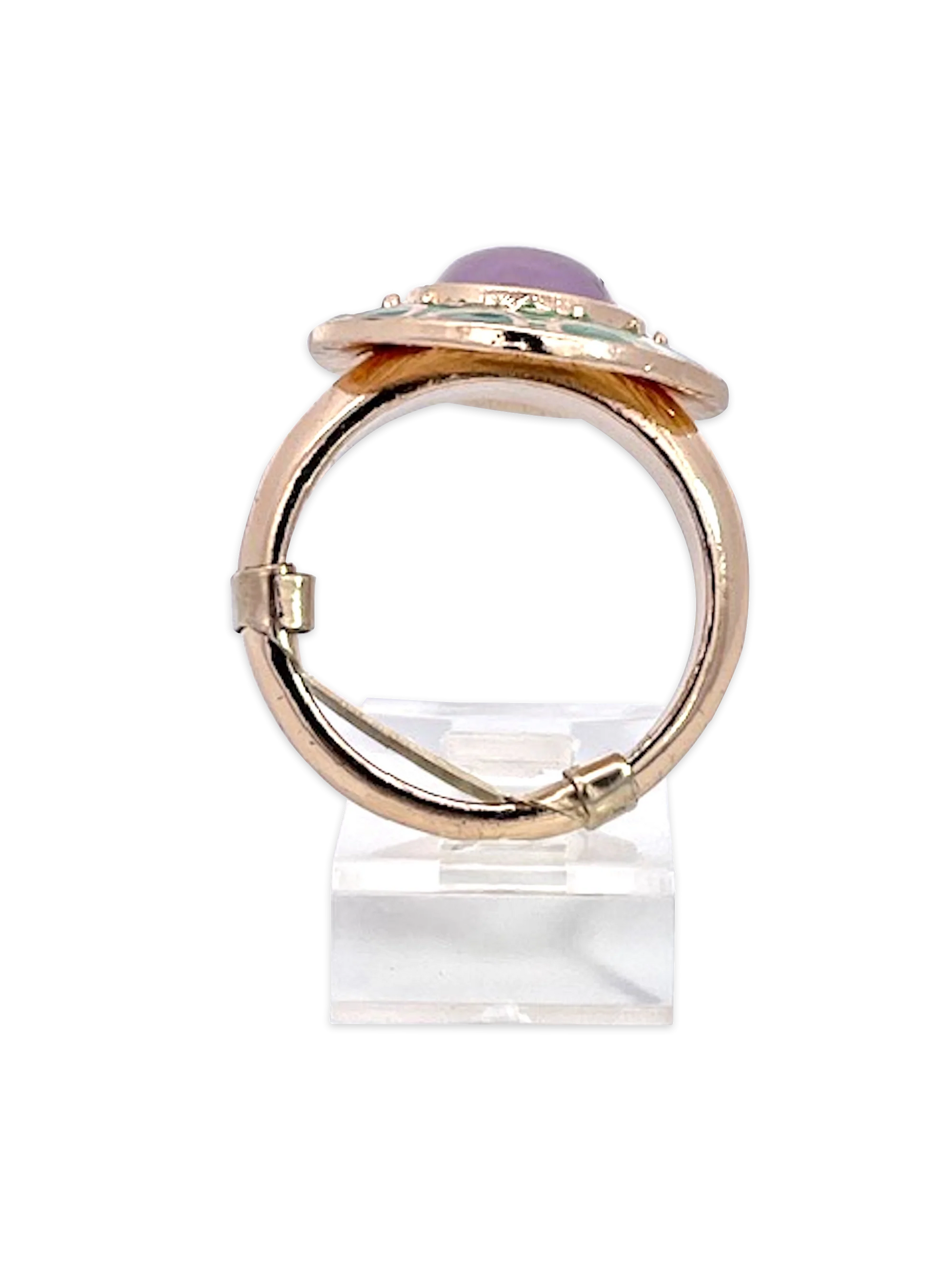 Egyptian Deco style enamel ring