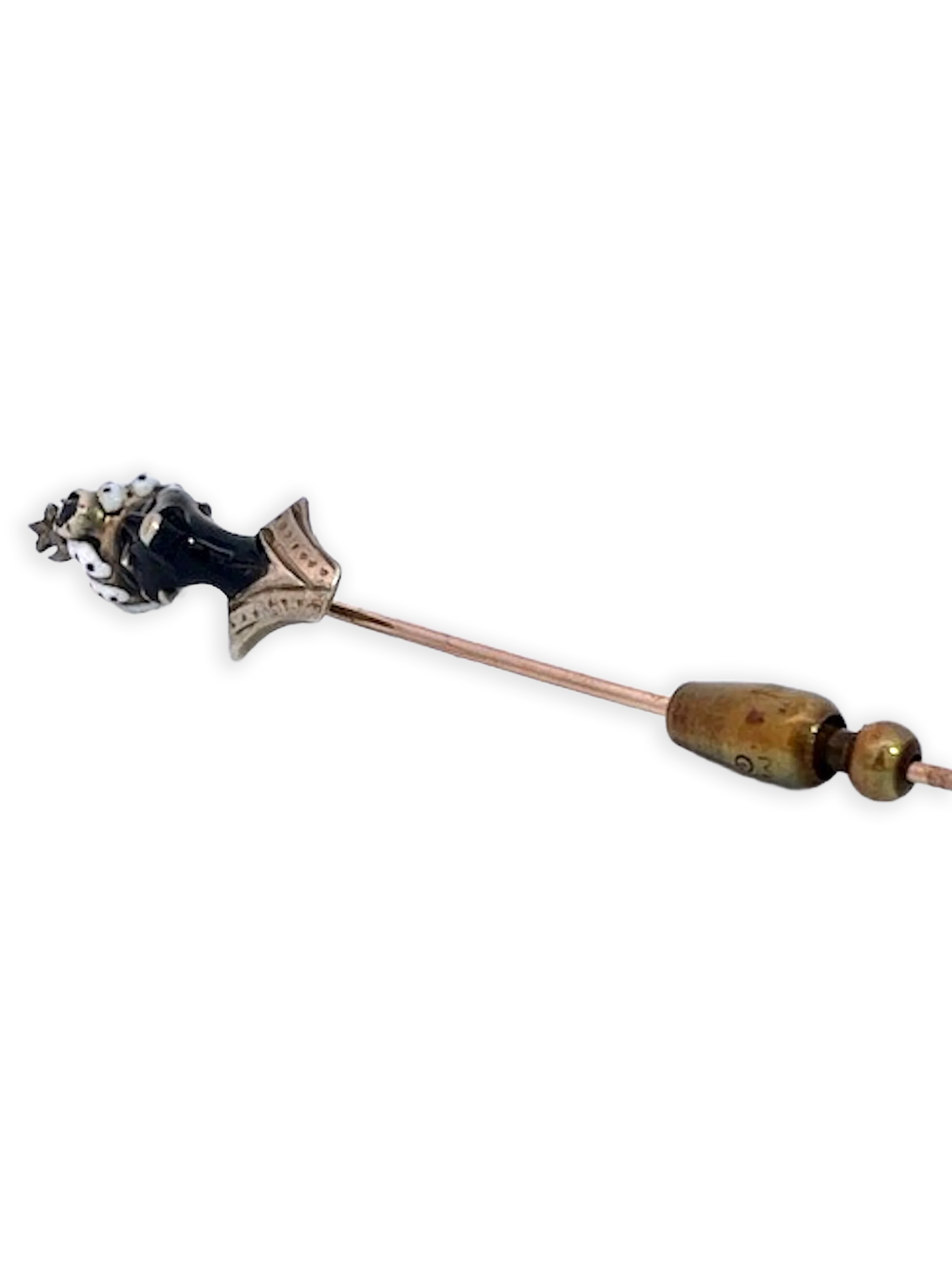 Moretto Stickpin with Coral Head