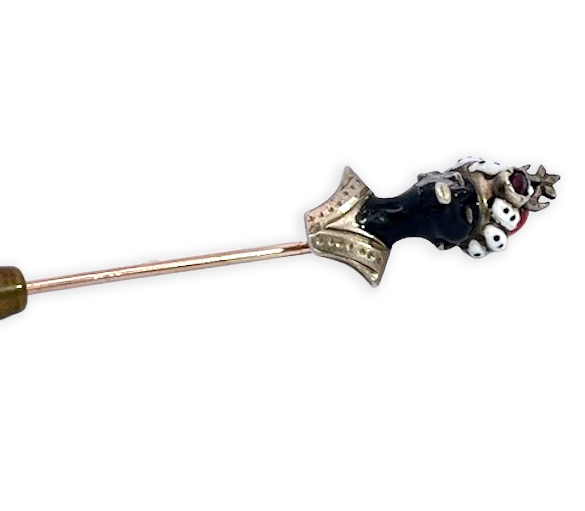 Moretto Stickpin with Coral Head