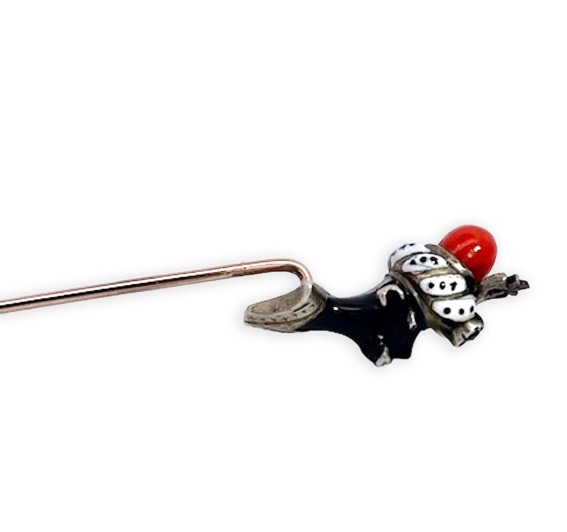 Moretto Stickpin with Coral Head